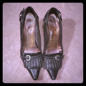 Hispanitas Black Leather Pumps